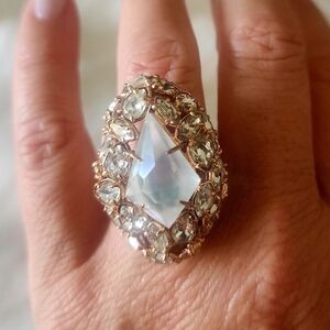 Alexis Bittar Rose Gold and Moonstone Cocktail Ring 7